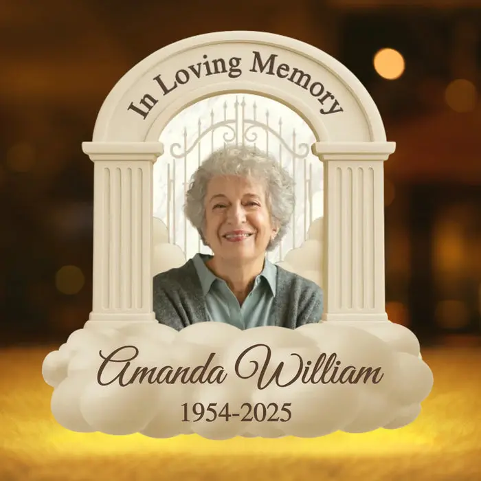 Custom-Made Photo Shaped Light Box ~ In Loving Memory - Image 2