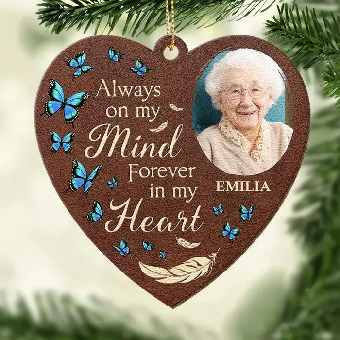 Made-to-Order Photo Forever In Our Hearts ~ Christmas Gift, Sympathy Gift For Family Members