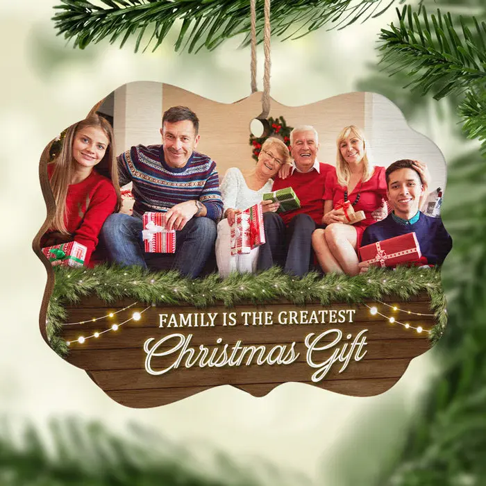 Tailored Family Is The Greatest Family Gift - Upload Image, Gift For Family, Christmas Gift