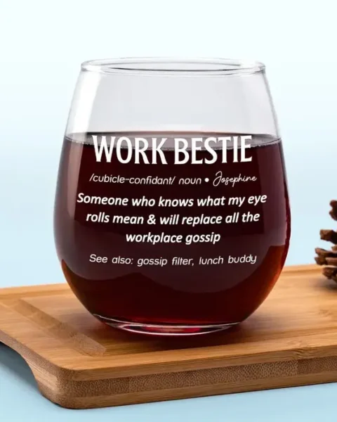 Tailored Work Bestie Knows What My Eye Rolls MeanGift For Coworkers, Work Friends, Colleagues