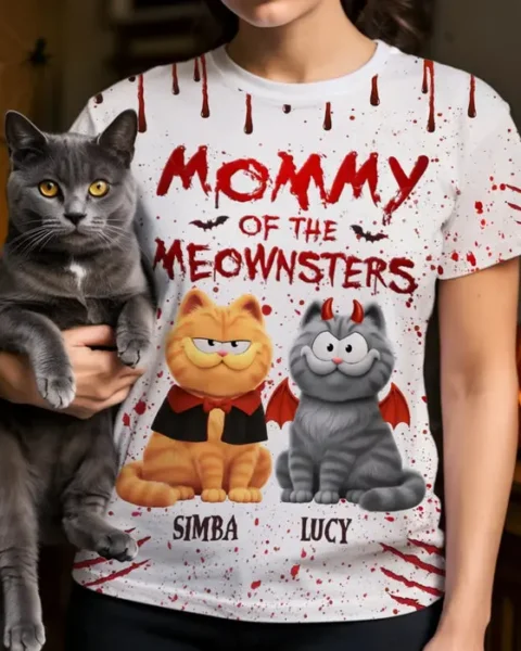 Custom-Made Unisex T-shirt ~ Living That Meownster Mom Life