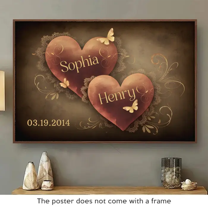 Custom-Made Together, Our Hearts Create A Love StoryGift For Husband Wife, Anniversary - Image 2