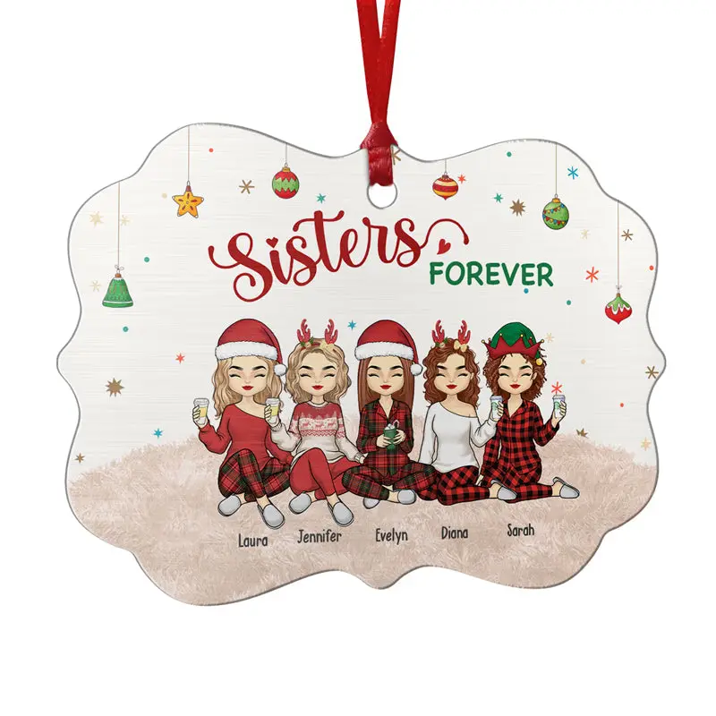 Tailored We're Besties Forever - Aluminum Benelux Shaped - Christmas Gift For Best Friends, BFF, Sisters - Image 2