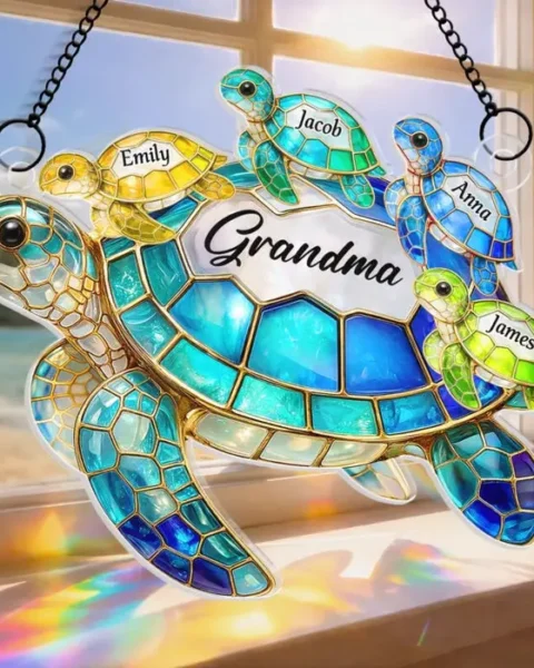 Tailored Turtle Window Hanging Suncatcher Ornament - Carry Love Wherever You Go