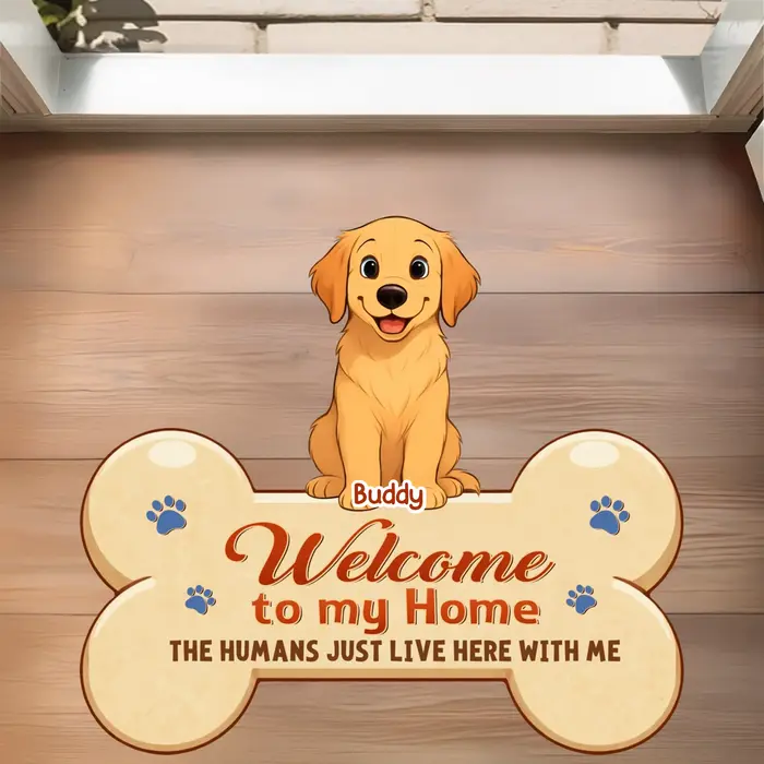 Bespoke Shaped Doormat - This Home Belongs To The Dog - Image 2