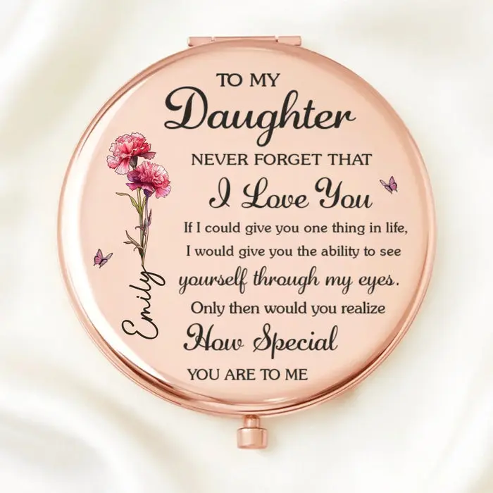 Tailored Compact Mirror - Always My Girl, Forever Loved - Image 2