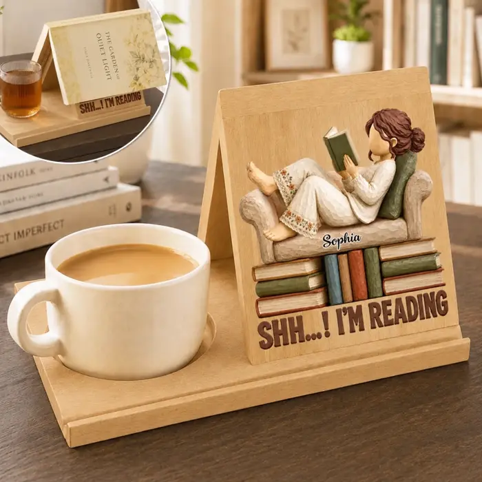 Made-to-Order Wooden Book Holder ~ Stories Stay Forever