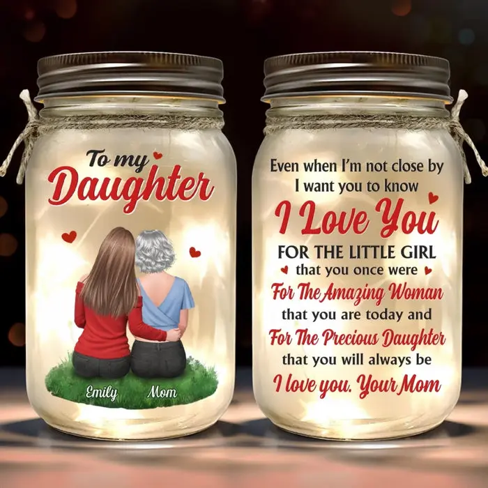 Tailored Mason Jar Light | You’ll Always Be My Little Girl