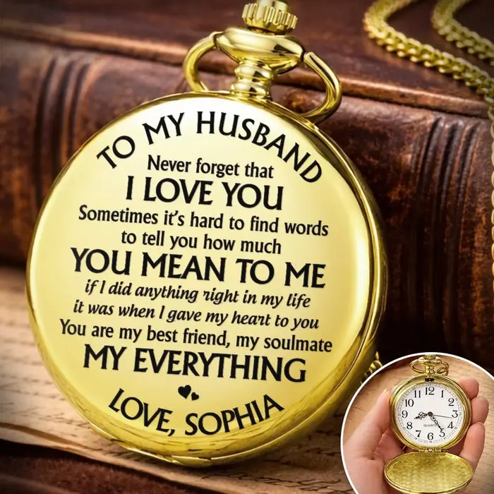 Bespoke Pocket Watch ~ Love Grows In Our Space