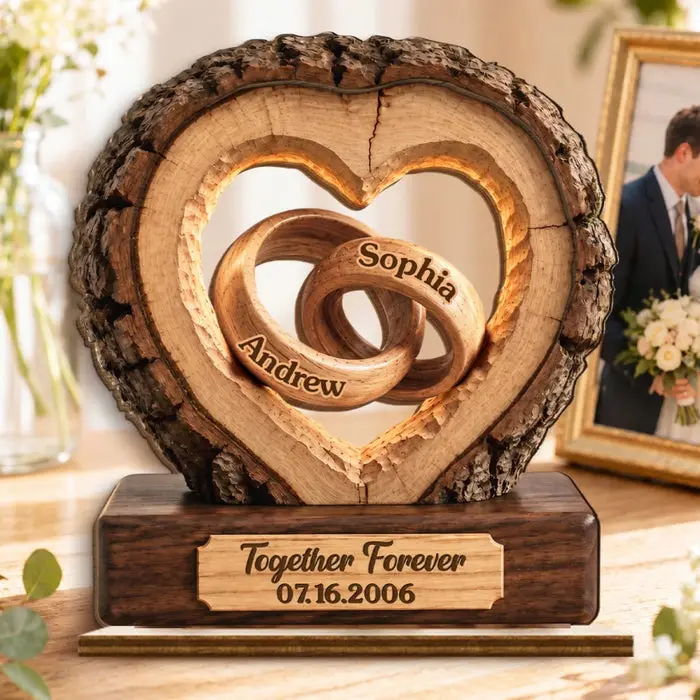 Personalized 2-Layered Wooden Plaque ~ Better Together