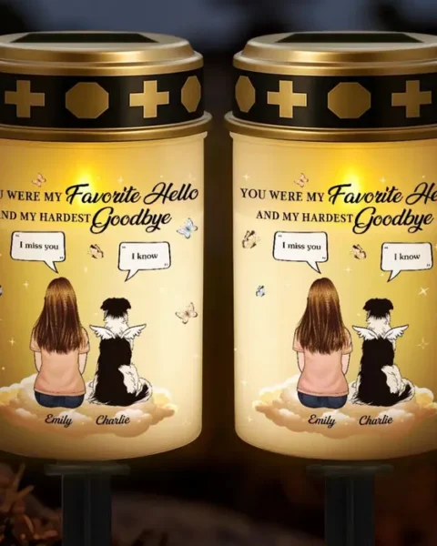 Custom-Made Solar Stake Lights | My Hardest Goodbye, Forever Missed