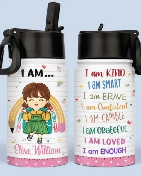Personalized God Says I Am Enough - Back To School Gift For Kid, Grandkid