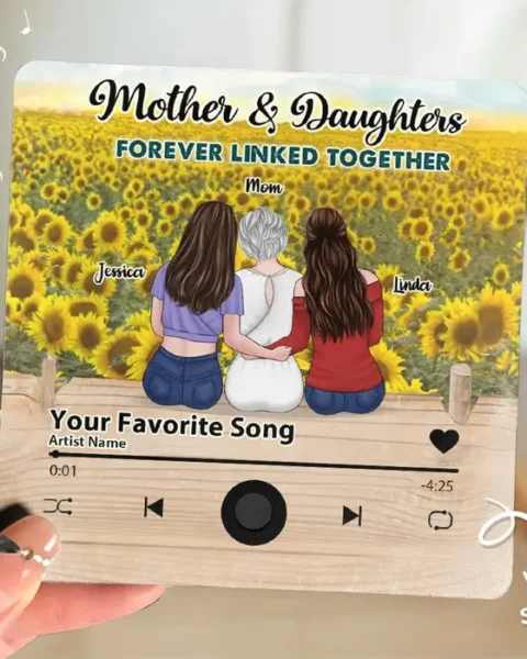 Personalized Mother And Daughter Always Intertwined | Mother's Day Gift For Mom, Daughter