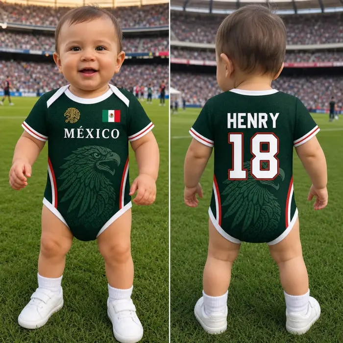 Tailored Mexico World Football Baby Jersey Bodysuit - Future Legend