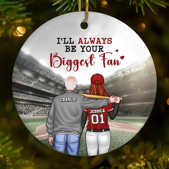 Bespoke There Is No Changing My Love For You, My Child - Ceramic Round Shaped - Christmas Gift For Family Members, Sport Lovers, Sport Players - Image 2