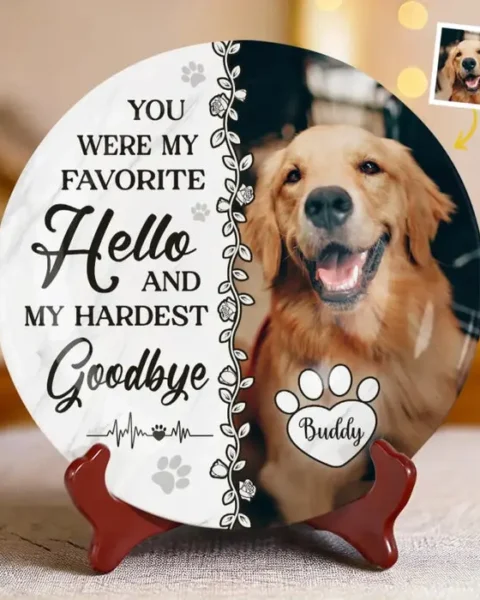 Made-to-Order Photo Your Paw Prints Are Forever On My HeartSympathy Gift For Pet Owners, Pet Lovers