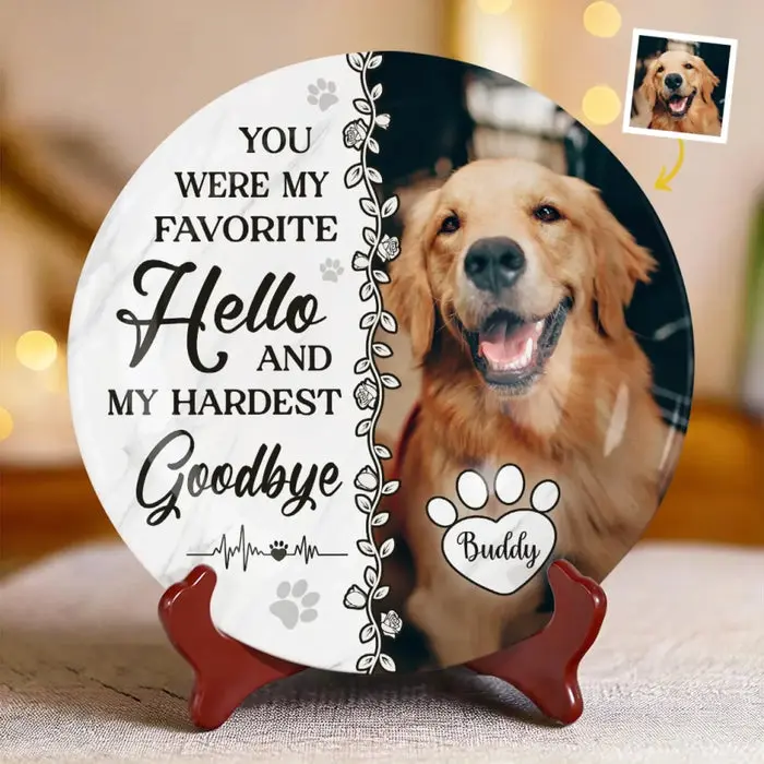 Made-to-Order Photo Your Paw Prints Are Forever On My HeartSympathy Gift For Pet Owners, Pet Lovers