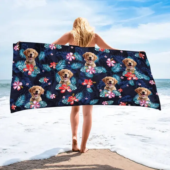 Tailored Photo Vacay Mode Activated ~ Summer Vacation Gift, Birthday Pool Party Gift For Pet Owners, Pet Lovers