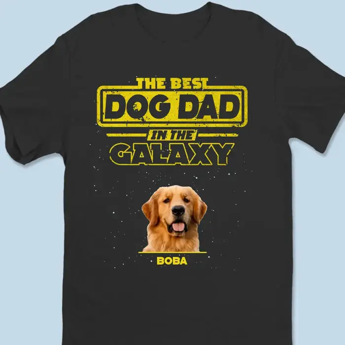 Made-to-Order Photo The Best Dog Dad In The Galaxy | New Arrival, Gift For Pet Owners, Pet Lovers AMZ