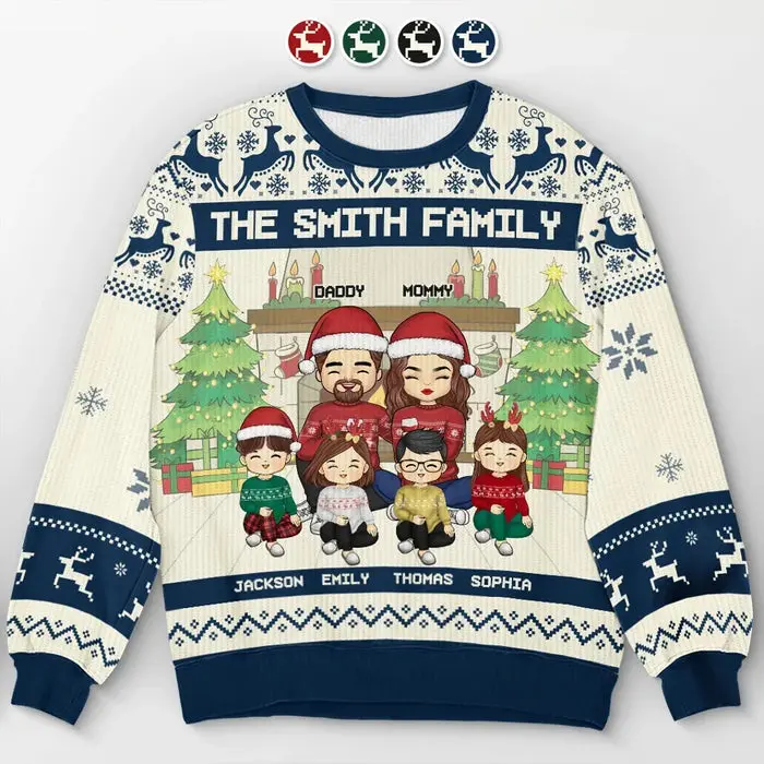 Bespoke From Home To Home - Unisex Wool Jumper - Christmas Gift For Family Members
