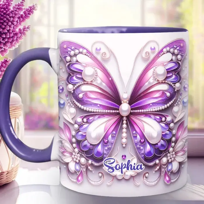 Personalized Shine Like A Butterfly ~ Birthday Gift, Christmas Gift For Best Friends, BFF, Sisters, Mom, Daughter
