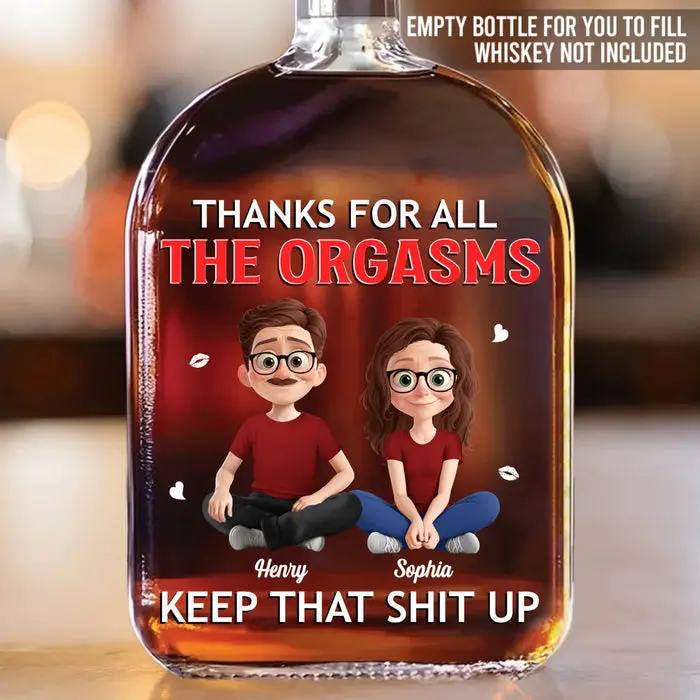 Personalized Whiskey Bottle ~ You’re My Daily Dose Of Happiness - Image 2