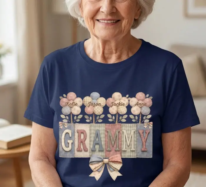 Personalized Unisex T-shirt, Premium T-shirt, Hoodie - Sweet Blooms On Repeat - Image 2