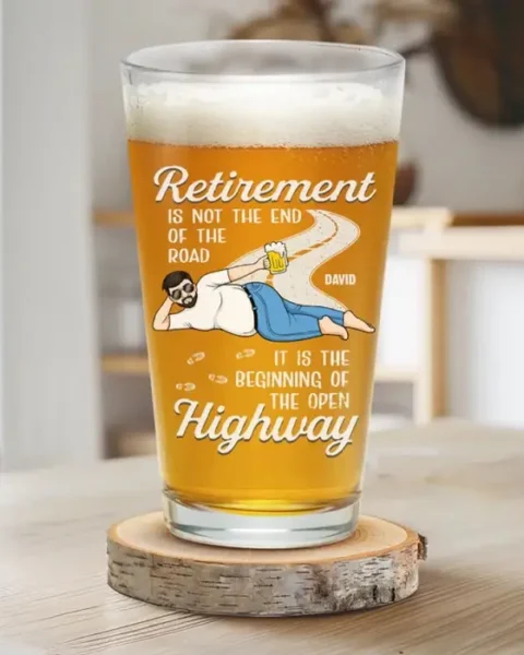 Personalized Retirement Is Not The End Of The Road ~ Father's Day, Gift For Dad, Grandpa