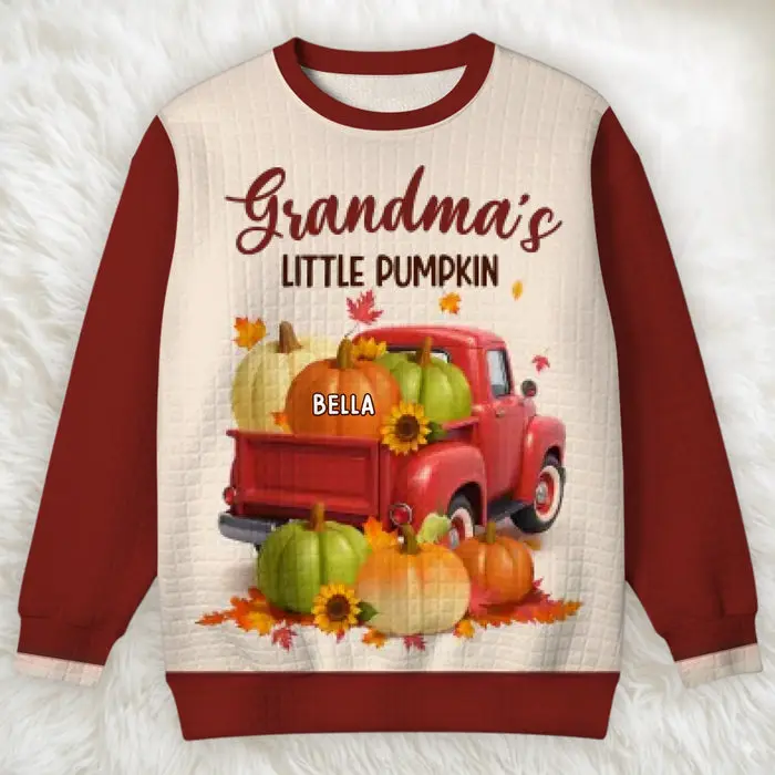 Made-to-Order Fall Autumn Waffle Sweatshirt | Laughter Echoes Through Every Hug - Image 2