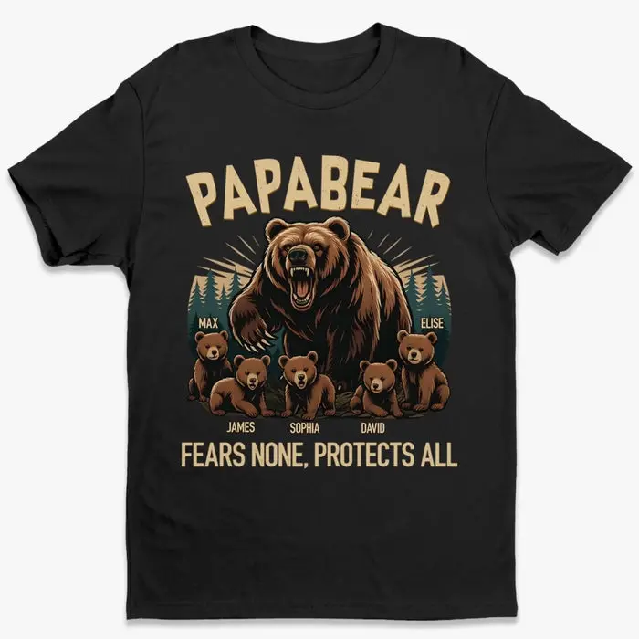 Custom-Made Papa Bear Mode, Always On | Father's Day, Gift For Dad, Grandpa