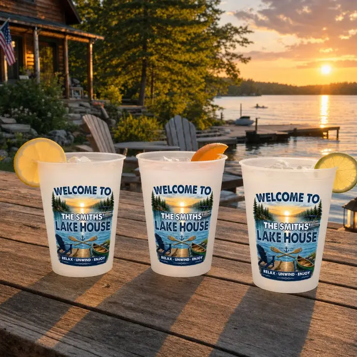 Made-to-Order Lake House Party Cups ~ Lake Days Forever - Image 2