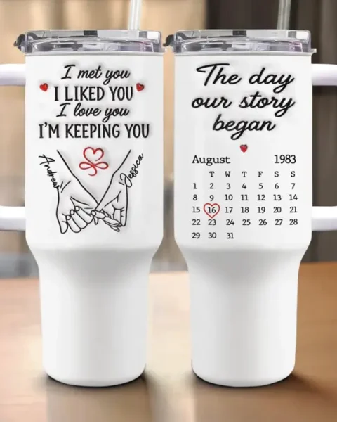 Bespoke 40 Oz Stainless Steel Tumbler With HandleKeeping You For Life