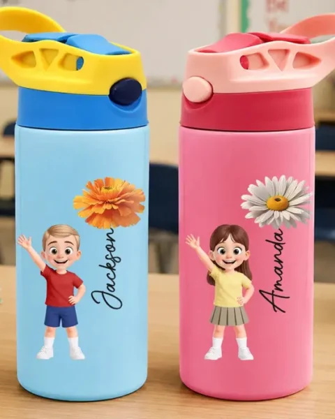 Tailored Kids Insulated Water Bottle - New Year New Adventures