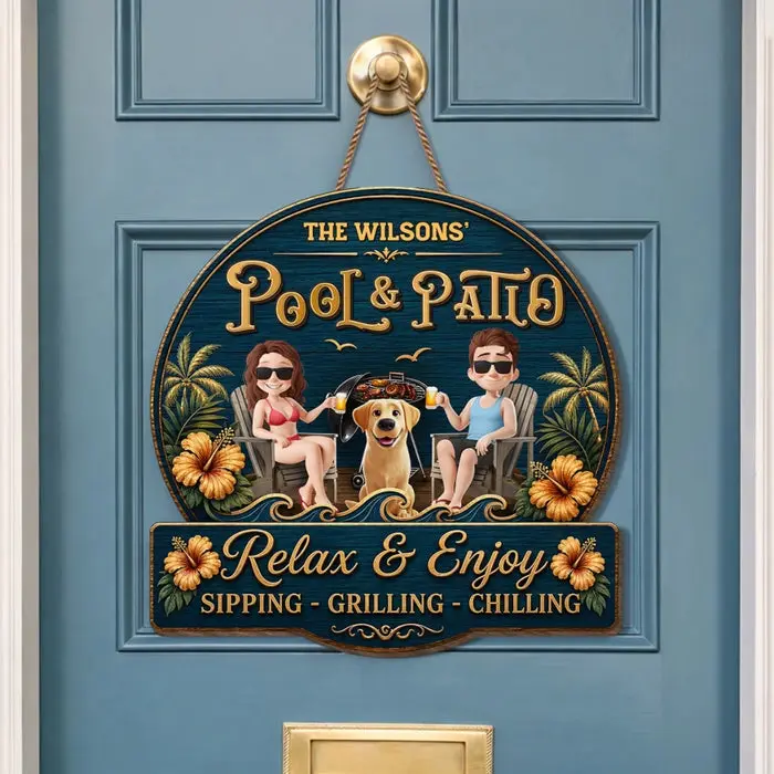 Made-to-Order Wood Sign ~ Hot Grill, Cool Furry Nights - Image 2