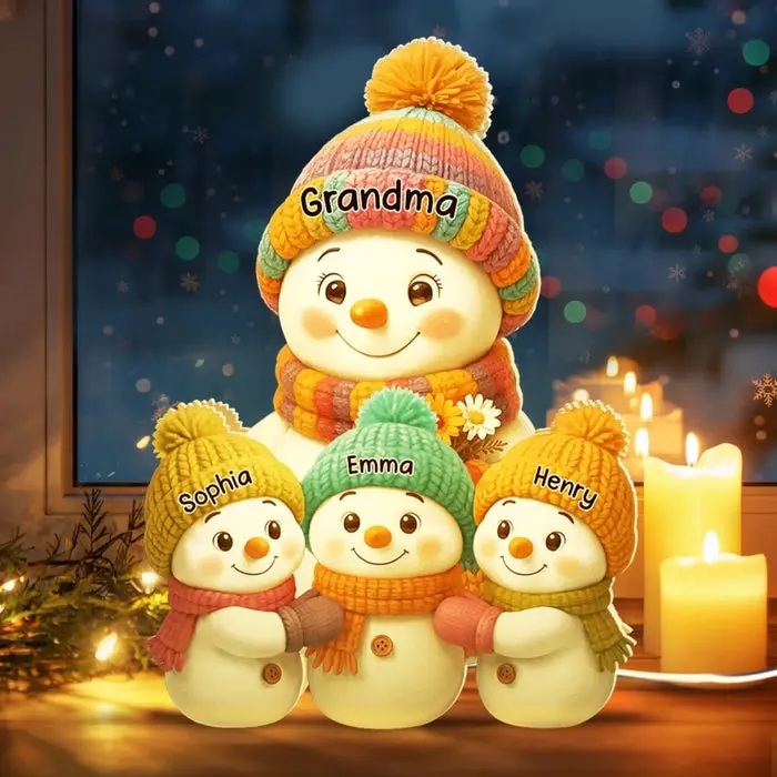 Bespoke Snowman Shaped Light Box | Baked With Love And Laughter