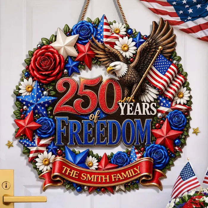 Personalized Wood SignHome Of The Free And Brave