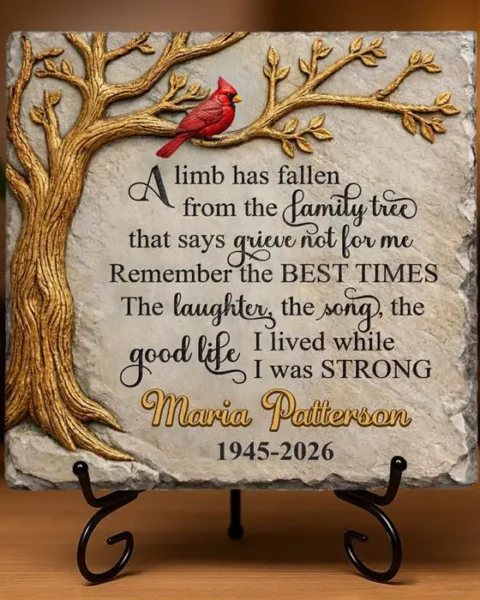 Made-to-Order Square Shaped Stone With Stand - Memories Never Fade