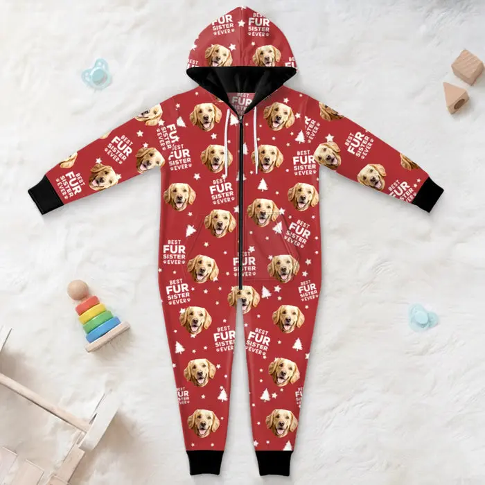 Personalized Photo Kids Onesie | Snuggles, Giggles And Puppy Love - Image 2