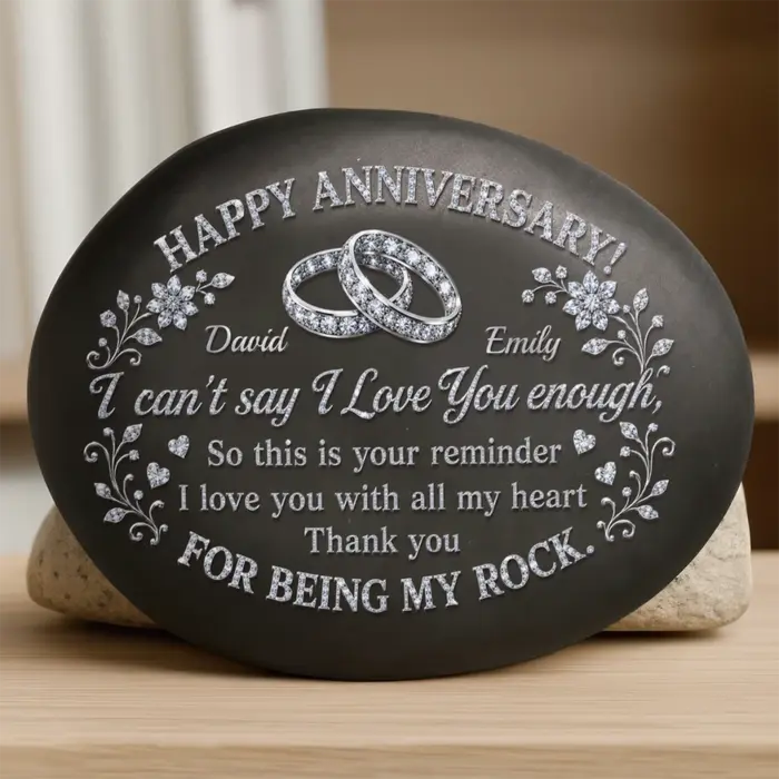 Custom-Made Printed Rock | Together Till The Very End