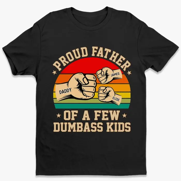 Personalized Unisex T-shirt, Premium T-shirt, Hoodie ~ Dad My Everyday Hero - Image 2