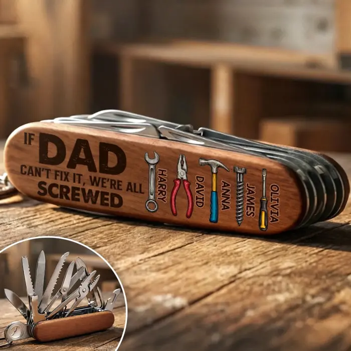Bespoke 15-in-1 Pocket Multi ToolStrong Like My Dad