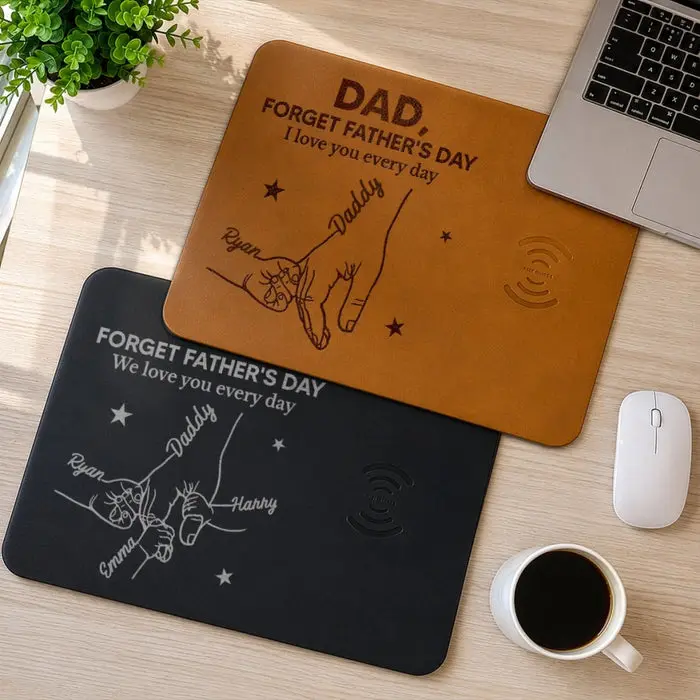 Tailored Charging Mat ~ Best Dad Ever Connected - Image 2