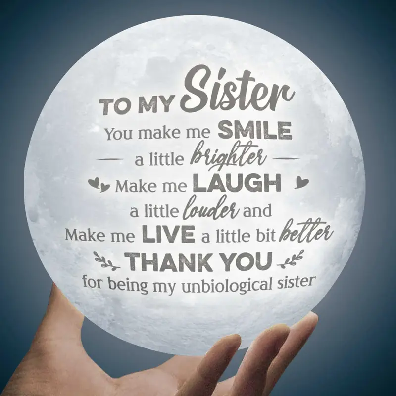 Bespoke To My Sister You Make Me Smile A Little Brighter ~ Gift For Bestie, Best Friend, Sister, Birthday Gift For Bestie And Friend, Christmas Gift - Image 2