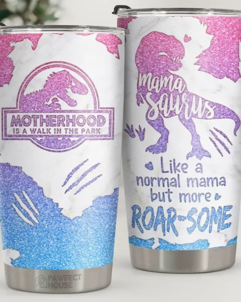 Custom-Made Mamasaurus Like A Normal Mama But More Roar-someTo My Mom, Gift For Mom, Mom Gift From Daughter And Son, Birthday Gift For Mom