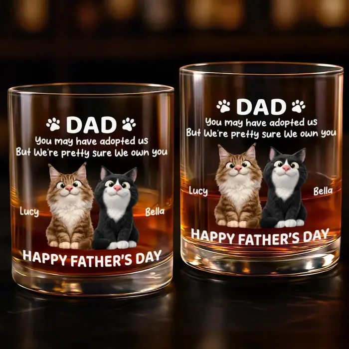 Personalized Whiskey Glass | Cheers To Fur Family - Image 2