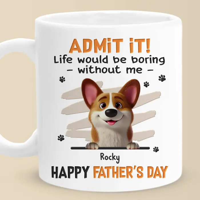 Custom-Made Fetch Me A Hug, Dad ~ Father's Day, Gift For Pet Owners, Pet Lovers - Image 2