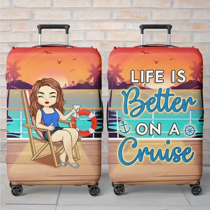 Made-to-Order The Girl Who Loves Cruising ~ Holiday Vacation Gift, Gift For Adventure Travel Lovers