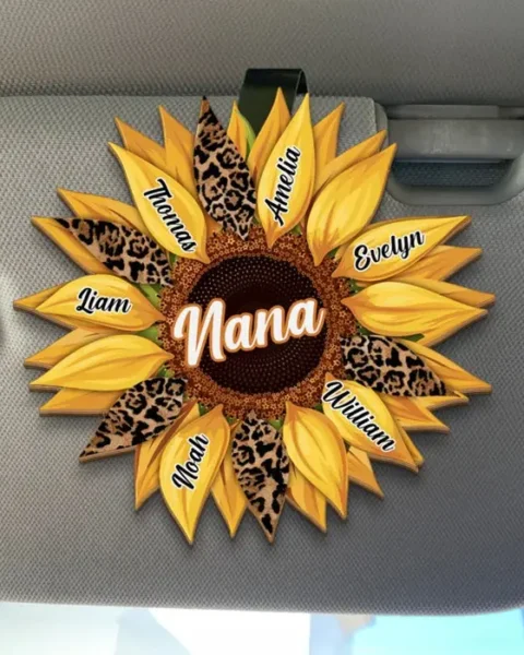 Personalized Shining Sunflower ~ Mother's Day, Gift For Mom, Grandma