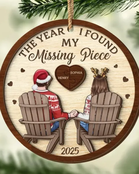 Custom-Made Double Layer Wooden Ornament | My Missing Piece