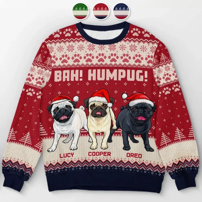 Bespoke Santa Paws Is Coming To Town ~ Unisex Wool Jumper - Christmas Gift For Pet Owners, Pet Lovers